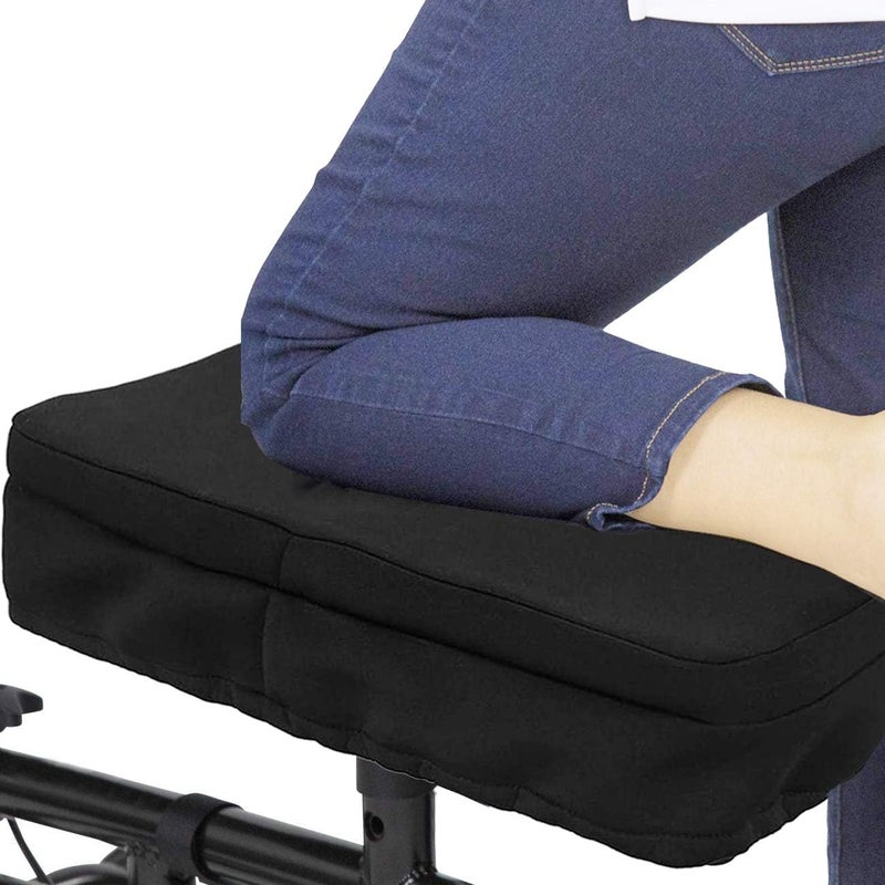 Saftybay Knee Walker Pad Cover - Padded Memory Foam Accessory for Knee Scooter and Roller, Improves Leg Cart Comfort - Image 1